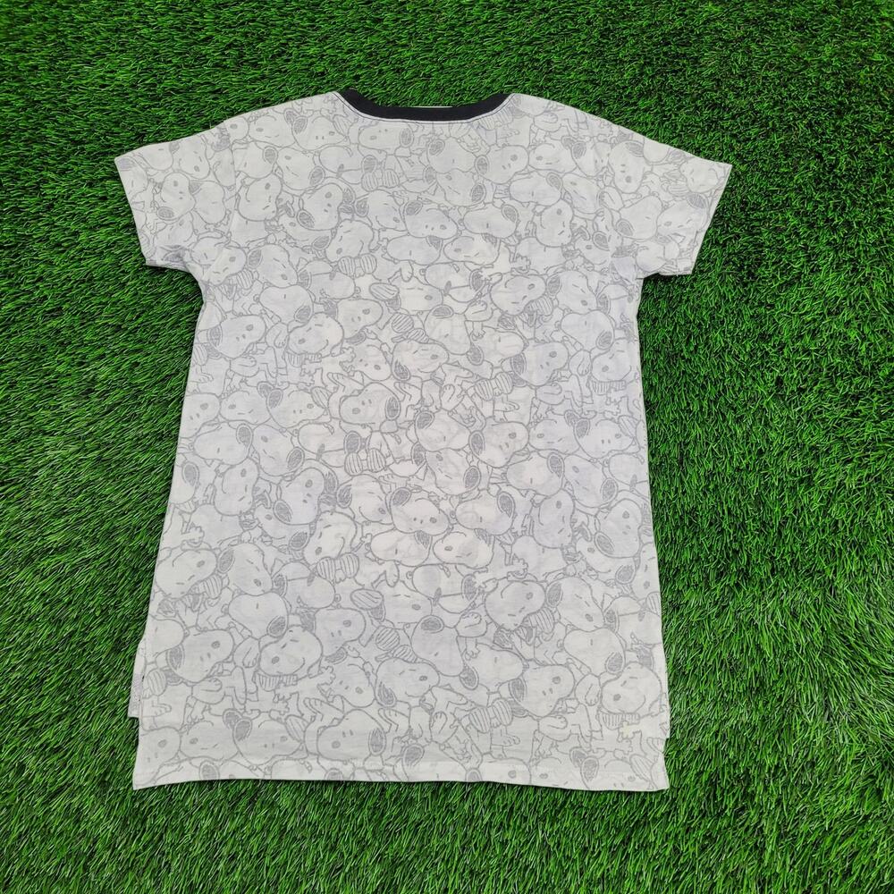 Snoopy AOP Shirt Womens Small 17x26 Peanuts - Picture 2 of 12